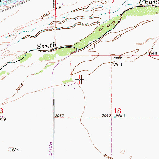Topographic Map of Kearney Station (historical), NE