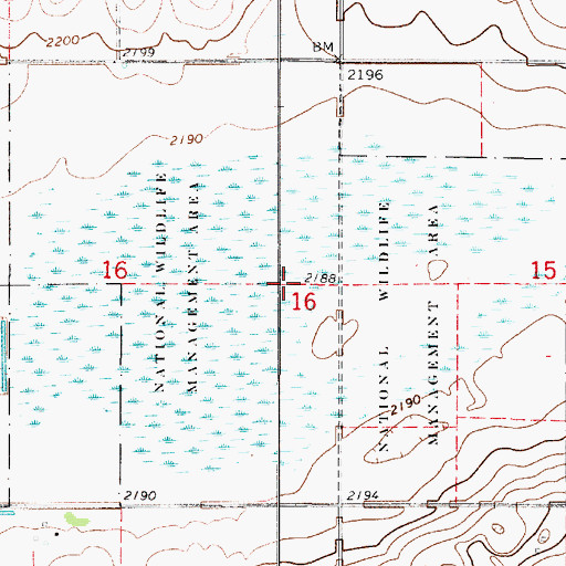 Topographic Map of Prairie Dog Federal Waterfowl Production Area, NE