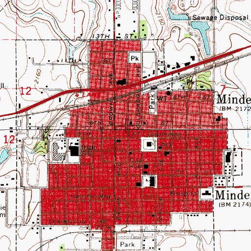 Topographic Map of Evangelical Free Church, NE
