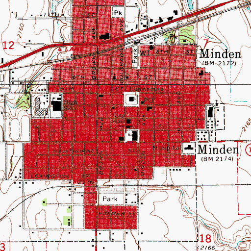 Topographic Map of Saint Paul Lutheran Church, NE