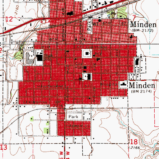 Topographic Map of Westminster United Presbyterian Church, NE