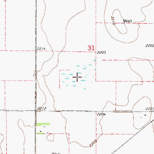 Topographic Map of Bluestem Federal Waterfowl Production Area, NE