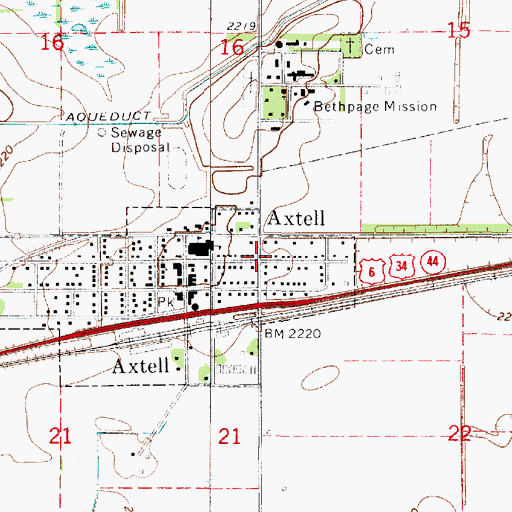 Topographic Map of Trinity Lutheran Church, NE