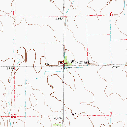 Topographic Map of Westmark Post Office (historical), NE