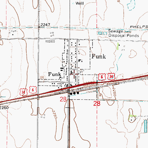 Topographic Map of Harmony Park, NE