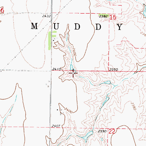 Topographic Map of Township of West Muddy, NE