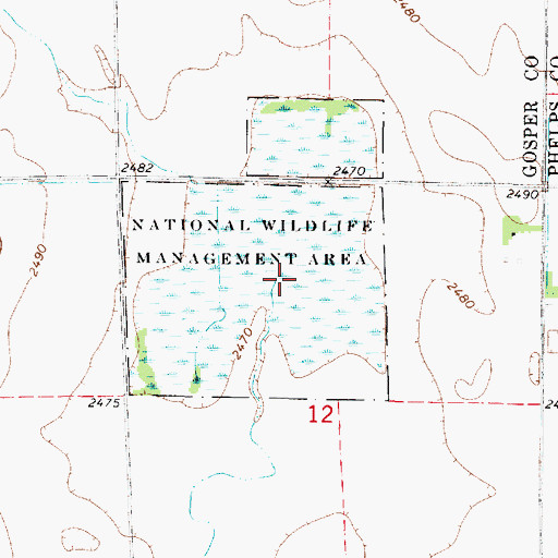 Topographic Map of Victor Lake Federal Waterfowl Production Area, NE