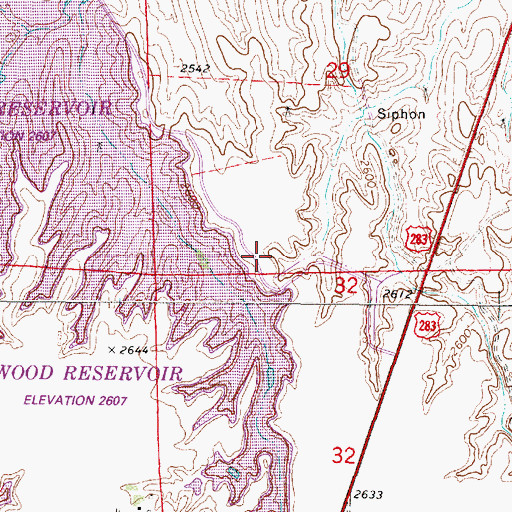Topographic Map of Reverie Campground, NE