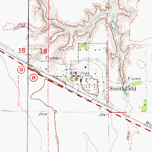 Topographic Map of Agri Co-op Elevator, NE