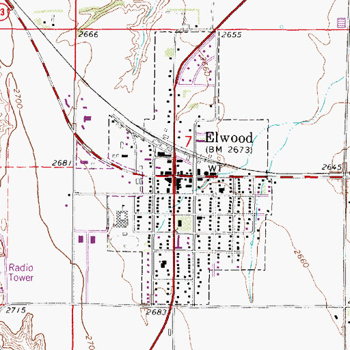 Topographic Map of United Methodist Church, NE
