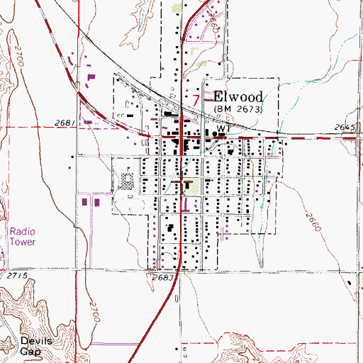Topographic Map of Gosper County Sheriff's Office, NE