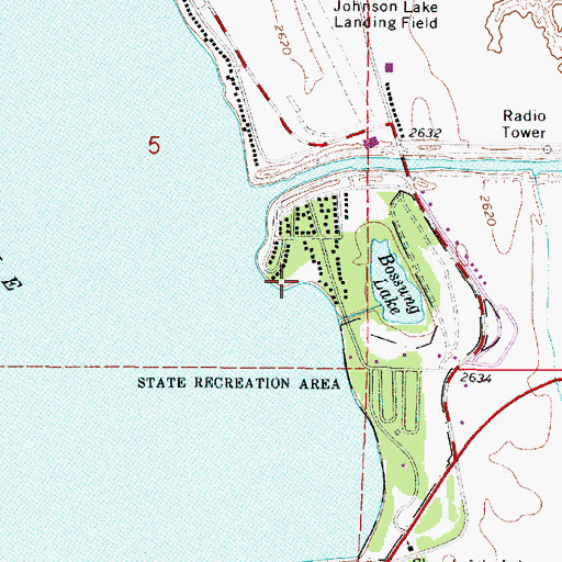 Topographic Map of Thompsons Resort, NE