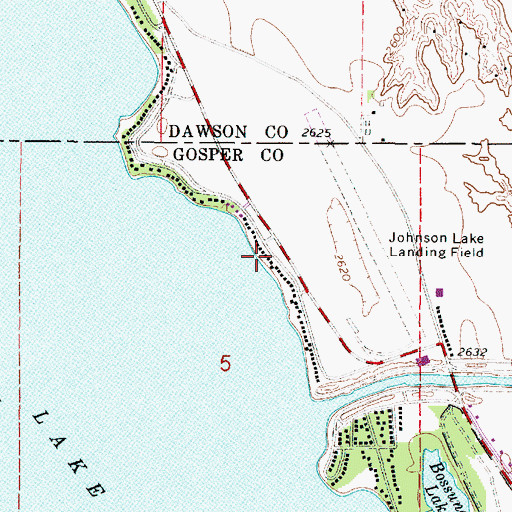 Topographic Map of East Shore, NE