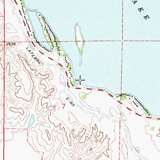 Topographic Map of South Bay, NE