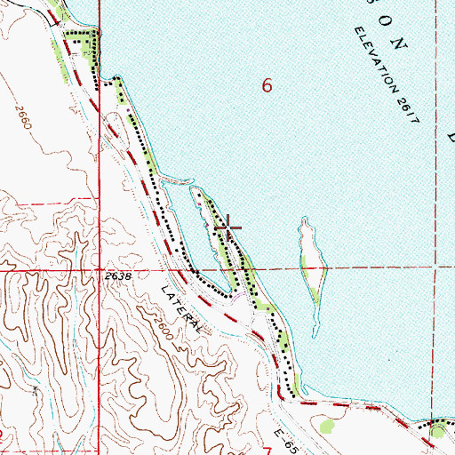 Topographic Map of Mallard Beach, NE