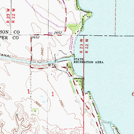 Topographic Map of Inlet Area Campground, NE