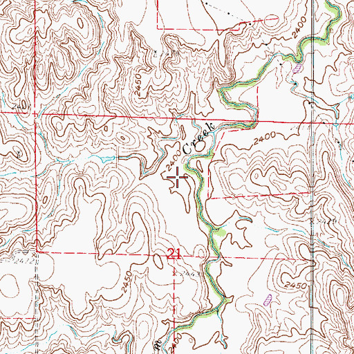 Topographic Map of Township of Robb, NE