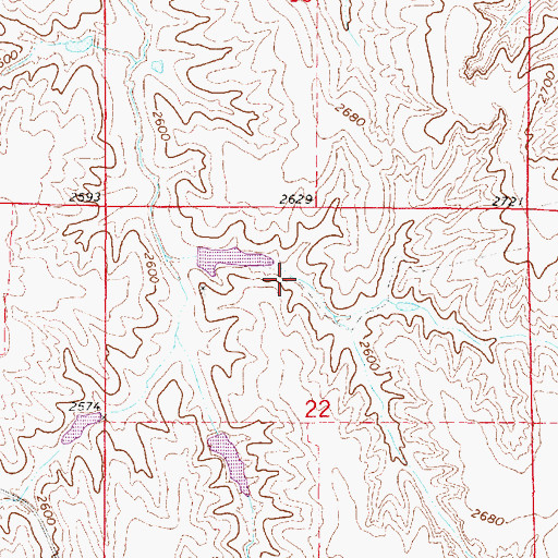 Topographic Map of Township of Brace, NE