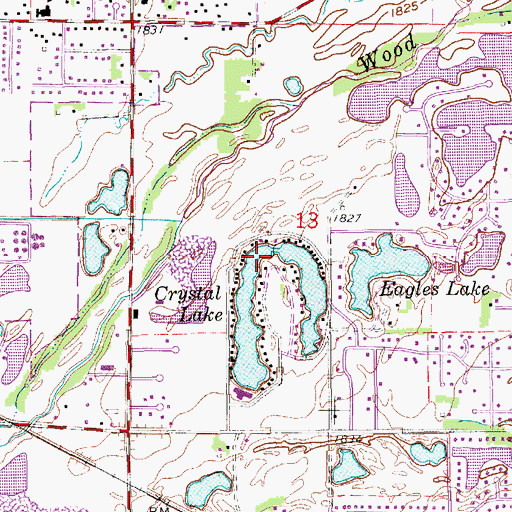 Topographic Map of Kuesters Lake, NE