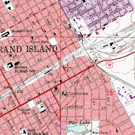 Topographic Map of Lighthouse Fellowship Worship, NE