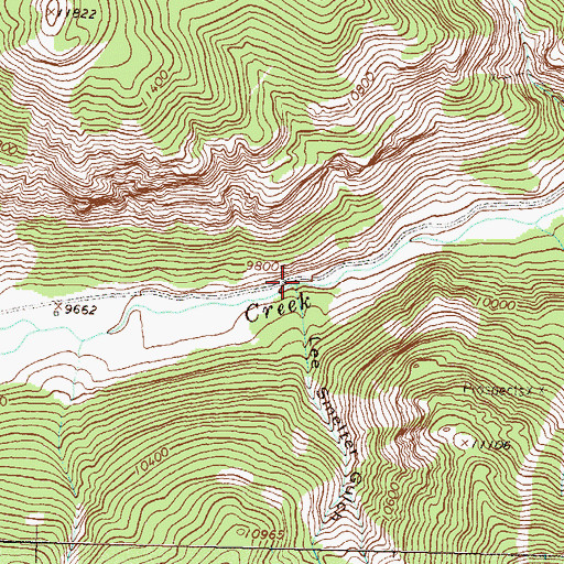 Topographic Map of Lee Smelter Gulch, CO