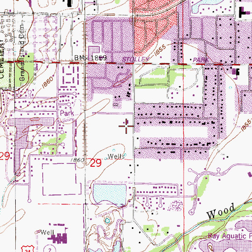 Topographic Map of Saint Leos Catholic Church, NE