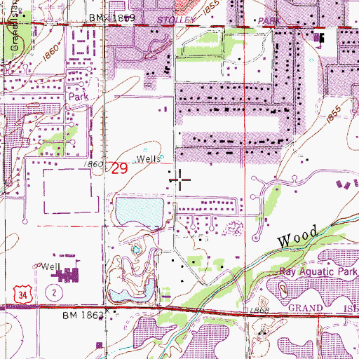 Topographic Map of Evangelical Free Church, NE