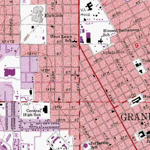 Topographic Map of Church of God of Prophecy, NE