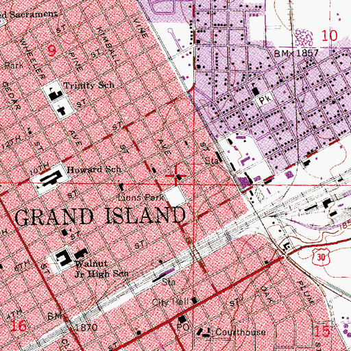 Topographic Map of Evangelical Wesleyan Church, NE