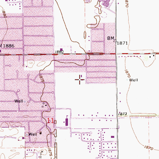 Topographic Map of Word of Faith Grand Island Family Church, NE