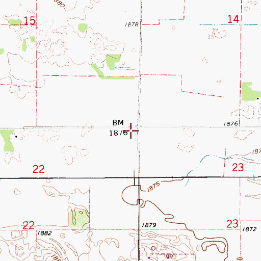 Topographic Map of One-R Elementary School, NE