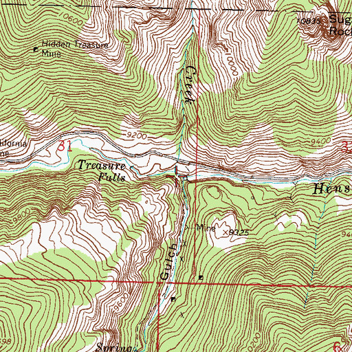 Topographic Map of Alpine Gulch, CO
