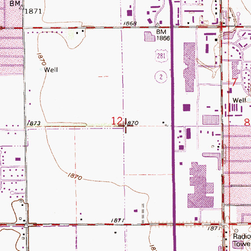 Topographic Map of Grand Island Fire Department Station 4, NE