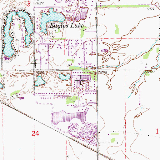 Topographic Map of Lake Davis, NE
