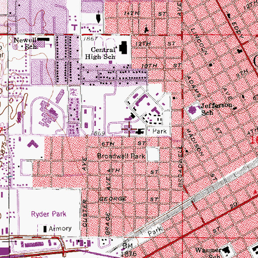 Topographic Map of Saint Francis Medical Plaza, NE