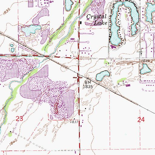 Topographic Map of B and R Grain Incorporated Elevator, NE