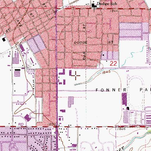 Topographic Map of Island Oasis Water Park, NE