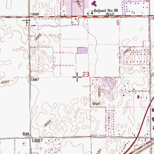 Topographic Map of Indianhead Golf Club, NE