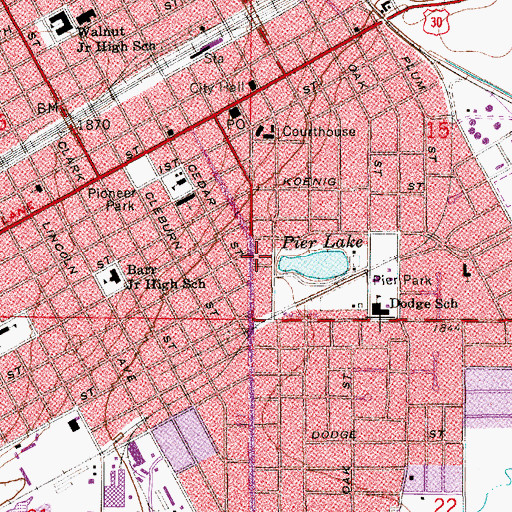 Topographic Map of Schuff Park, NE