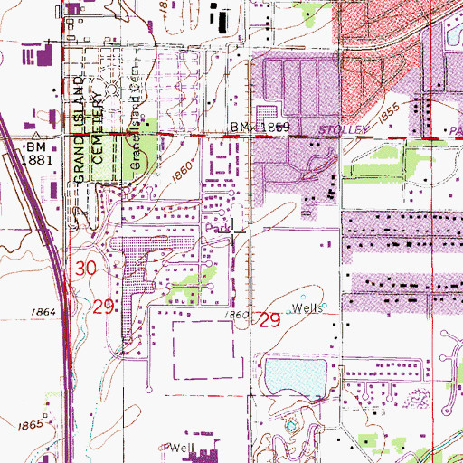 Topographic Map of Sothman Park, NE