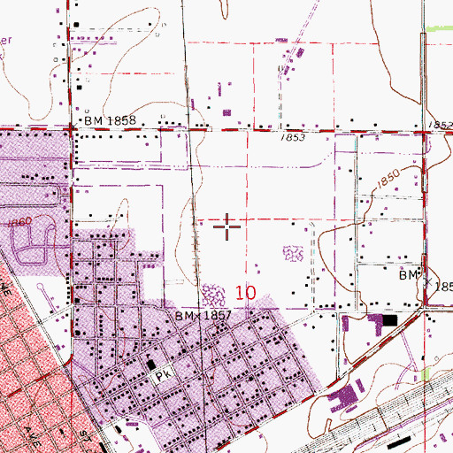Topographic Map of Sprague Park, NE