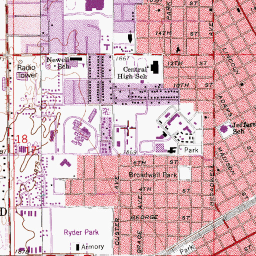 Topographic Map of Orthopaedic Specialists of Nebraska, NE