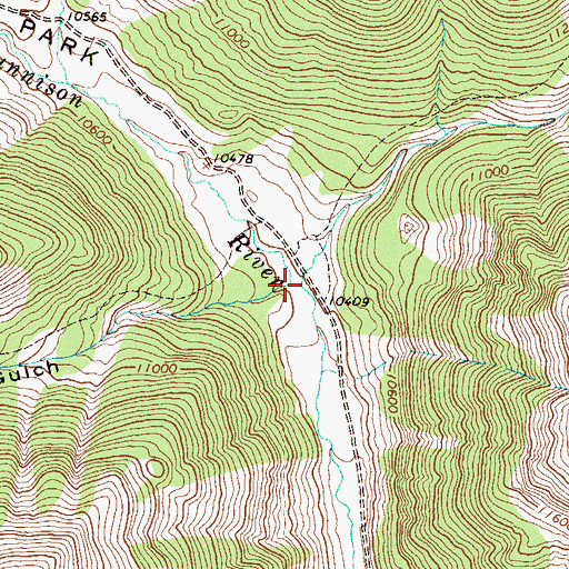 Topographic Map of Silver Creek, CO