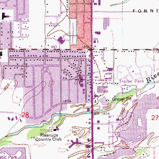 Topographic Map of E F Starr Elementary School, NE