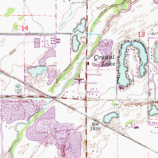 Topographic Map of Grand Island Seventh Day Adventist Elementary School, NE