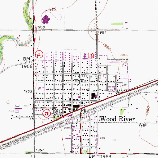 Topographic Map of First United Presbyterian Church, NE