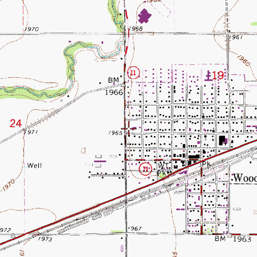 Topographic Map of Saint Marys Catholic Church, NE