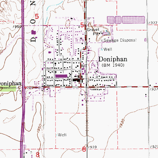 Topographic Map of Saint Paul Lutheran Church, NE