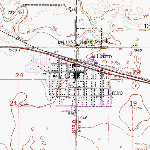 Topographic Map of Christ Lutheran Church, NE