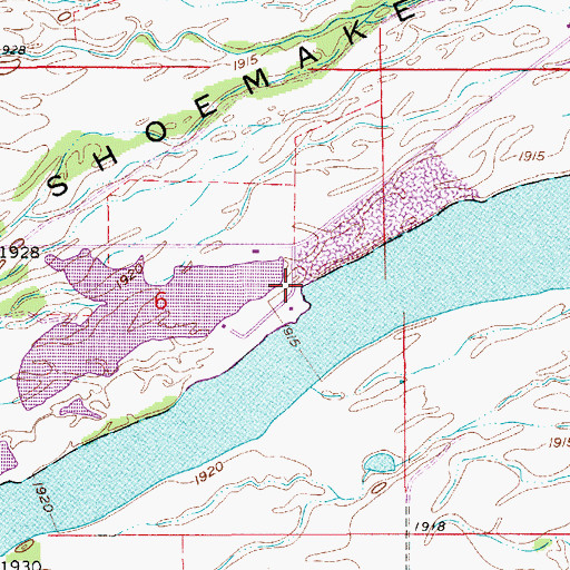 Topographic Map of Crane Meadows Nature Center, NE